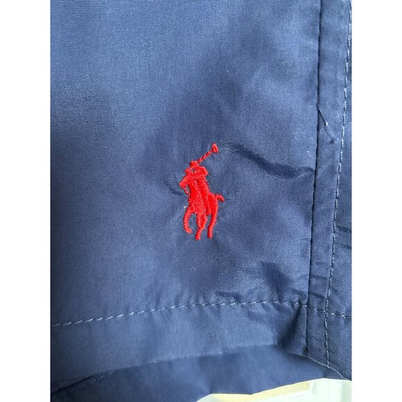 Ralph Lauren Polo Mens Swim Trunks Size 3X BIG Navy Red Swim Cruise Resort EUC - Picture 4 of 9